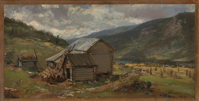 Vista su Hjelle a Valdres da Johan Christian Dahl