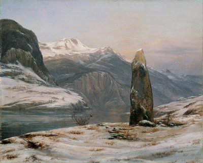 Inverno al Sognefjord da Johan Christian Dahl