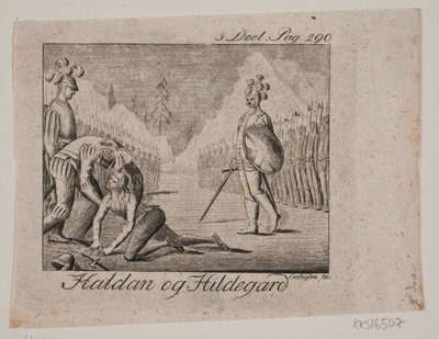 Vignetta. Haldan e Hildegard da Johan Christoph Seehusen