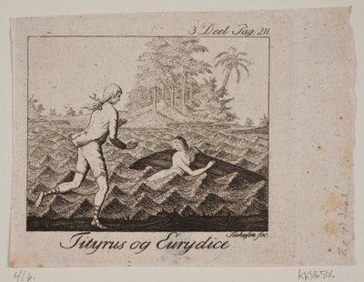 Vignetta. Tityrus ed Eurydice da Johan Christoph Seehusen