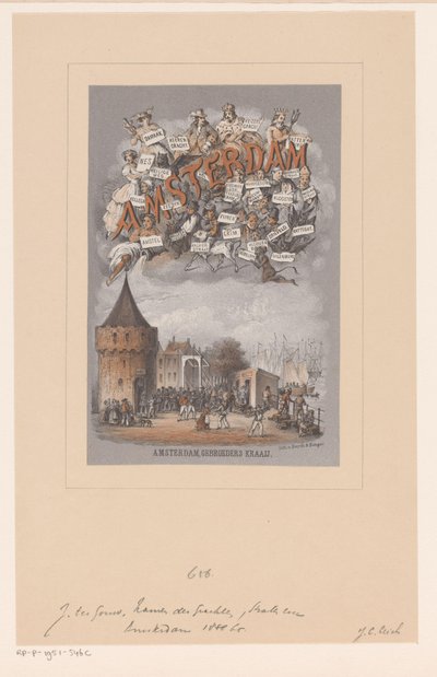 Copertina per: Amsterdam. Origine e derivazione dei nomi dei canali, isole, piazze, strade, vicoli, ponti, chiuse e torri di questa città da Johan Coenraad Leich