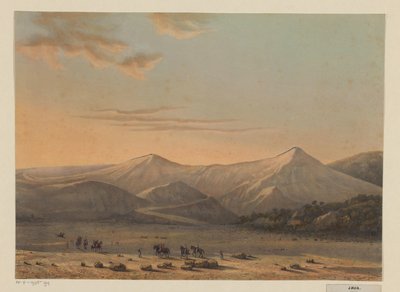 Veduta del vulcano Bromo da Johan Conrad Greive