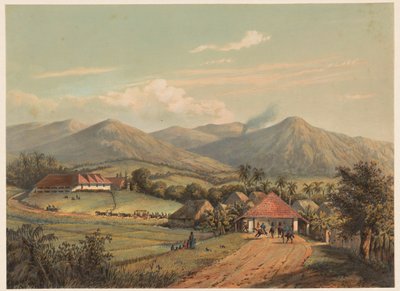 Veduta della strada tra Buitenzorg e Preanger da Johan Conrad Greive