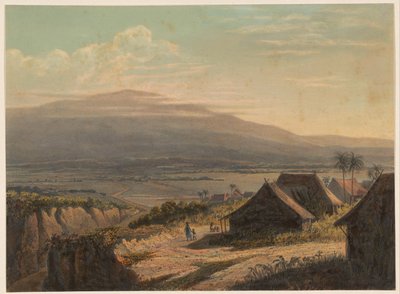 Veduta di un paesaggio a Giava da Johan Conrad Greive