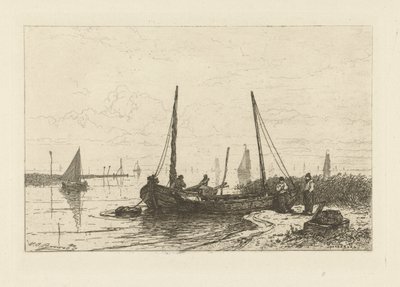 Vista sul Zuiderzee vicino a Spakenburg da Johan Conrad Greive