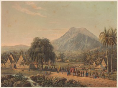 Processione nuziale ai piedi del monte Salak a Giava da Johan Conrad Greive