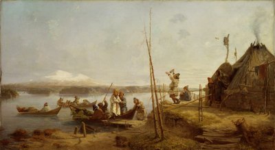 Ritorno della sposa al lago Hornavan da Johan Fredrik Hockert