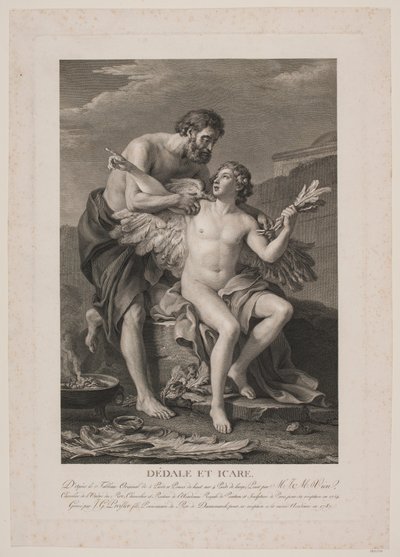 Dedalo e Icaro da Johan Georg Preisler