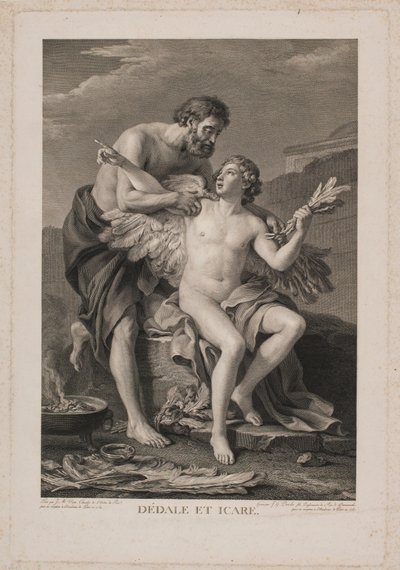 Dedalo e Icaro da Johan Georg Preisler