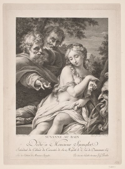 Susanna al bagno da Johan Georg Preisler