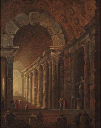 Una scala a volta, c.1783 da Johan Gottlob Brusell