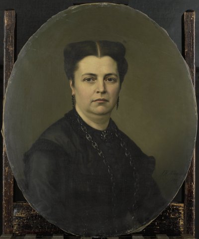 Jeanette Antoinette Pietermaat (1818-70). Moglie di Pieter Mijer da Johan Heinrich Neuman (signed by artist)