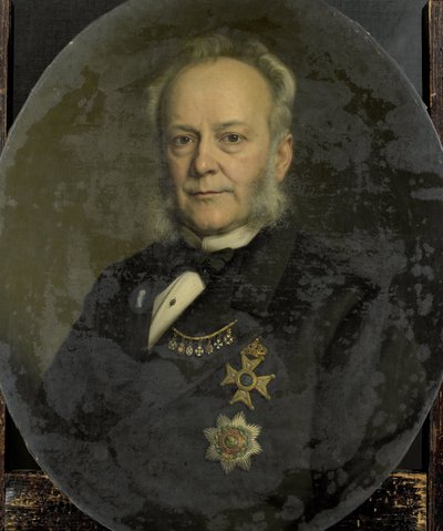 Pieter Mijer (1812-81). Governatore Generale delle Indie Orientali Olandesi da Johan Heinrich Neuman (signed by artist)