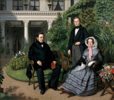 Ritratto della famiglia Metelerkamp da Johan Heinrich Neuman