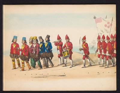 Mascherata degli studenti di Delft, 1857 (tavola 1) da Johan Hendrik Hoffmeister