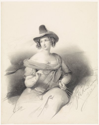 Dama a cavallo da Johan Hendrik Koelman