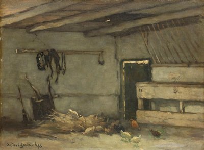 Interno di una stalla da Johan Hendrik Weissenbruch