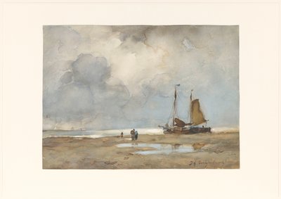 Vista sulla spiaggia da Johan Hendrik Weissenbruch