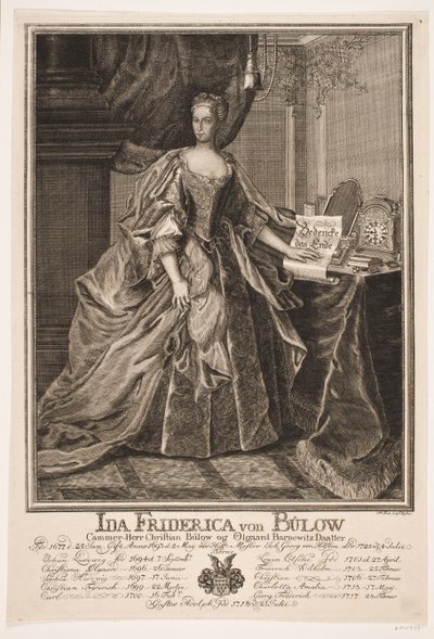 Ida Friderica von Bülow da Johan Herman Thiele