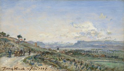 Strada dipartimentale principale da Lione a Grenoble da Johan Jongkind