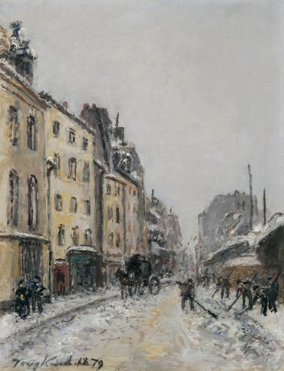 Rue du Faubourg-Saint-Jacques a Parigi da Johan Jongkind