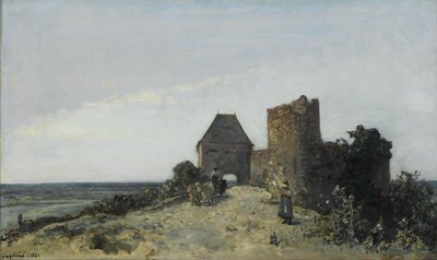 Rovine del castello di Rosemont da Johan Jongkind