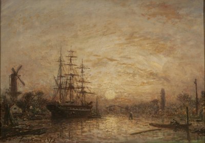 Tramonto in Olanda da Johan Jongkind