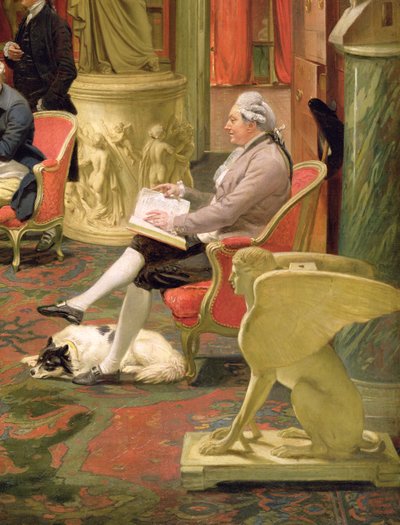 Charles Townley e i suoi amici nella Galleria Towneley (dettaglio) da Johan Joseph Zoffany