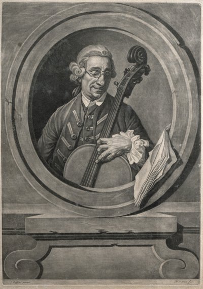 Ritratto di un musicista, possibilmente Franz Joseph Haydn, inciso da M.A. Picot da Johan Joseph Zoffany