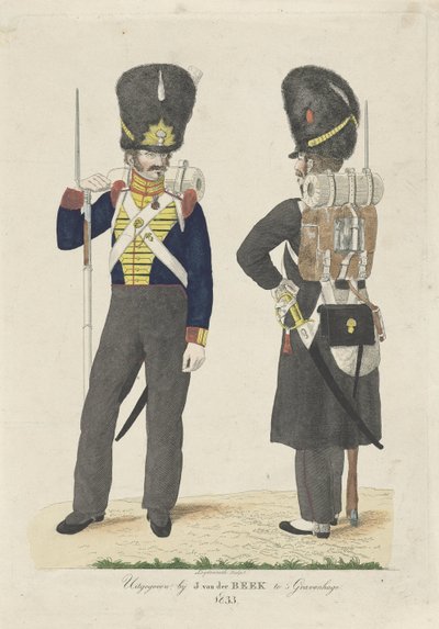 Due soldati di fanteria da Johan Martin Leydenroth