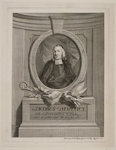 Vescovo Jacob Benzelius da Johan Martin Preisler