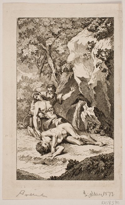 Illustrazione per "La Morte di Abele" di Salomon Gessner, 1764 da Johan Martin Preisler