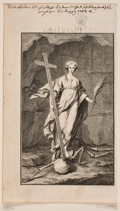 "La religione". Frontespizio per Geistliche Lieder da Johan Martin Preisler