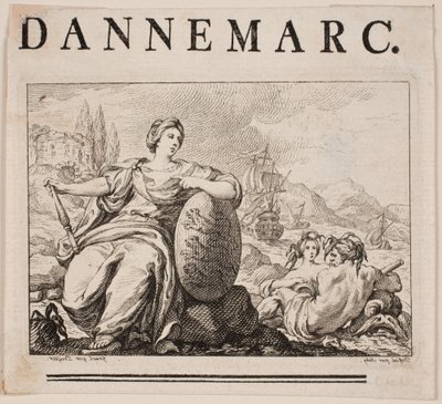 Vignetta per P. H. Mallet: Histoire de Danemarc I, 1758 da Johan Martin Preisler