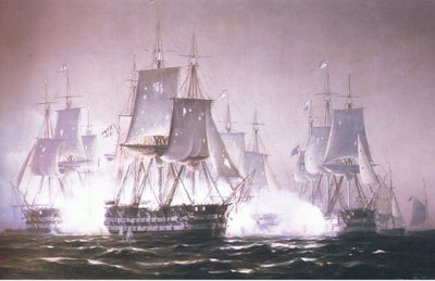 Prins Christian Frederick in battaglia contro i britannici da Johan Neumann