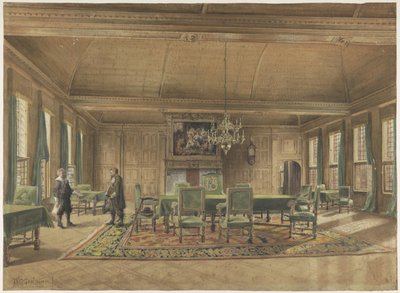 Il Consiglio dei Deputati nella Casa Provinciale di Groningen da Johan Paul Constantinus Grolman