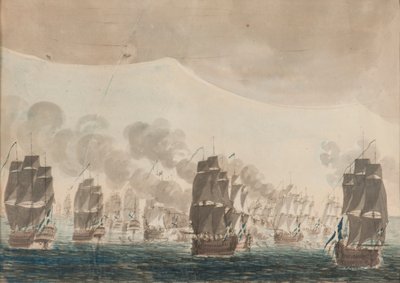 La battaglia navale di Öland del 26 luglio 1789 da Johan Petter Cumelin