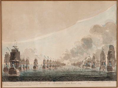 La battaglia navale di Öland del 26 luglio 1789 da Johan Petter Cumelin