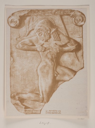 Il portatore di armi. Rilievo greco da Johan Rohde