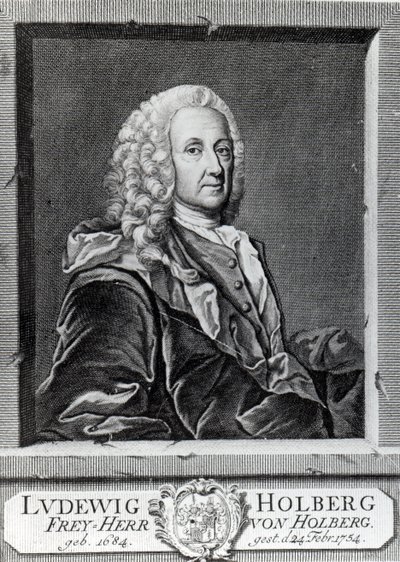 Ludvig Holberg, inciso da Johann Martin Bernigeroth, 1757 da Johan Roselius