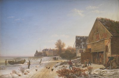 Strada costiera a Vedbæk. Pomeriggio invernale da Johan Stroe