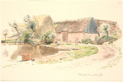 Fattoria e stagno del villaggio da Johan Thomas Lundbye