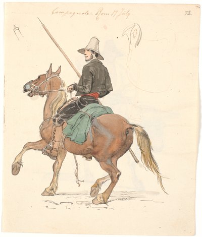 Campagnolo a cavallo da Johan Thomas Lundbye