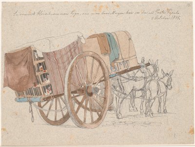 Carro di un venditore di polli da Johan Thomas Lundbye