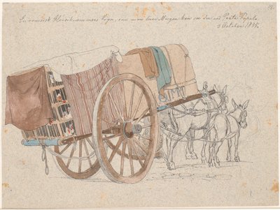 Carro di un venditore di polli da Johan Thomas Lundbye