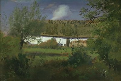 Edificio agricolo al sole da Johan Thomas Lundbye