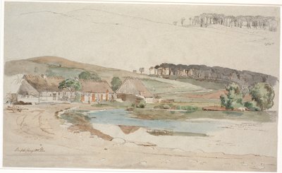 Il laghetto di Brofelde. Studio ripetuto del profilo della collina e del bosco da Johan Thomas Lundbye