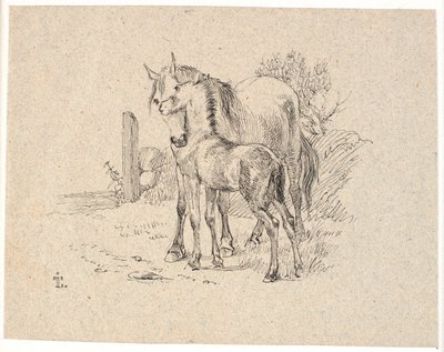 Il cavallo e il puledro da Johan Thomas Lundbye