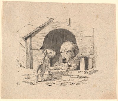 Il cucciolo. Illustrazione per "Favole per bambini" di Kaalund. Vedi commento dal catalogo dell