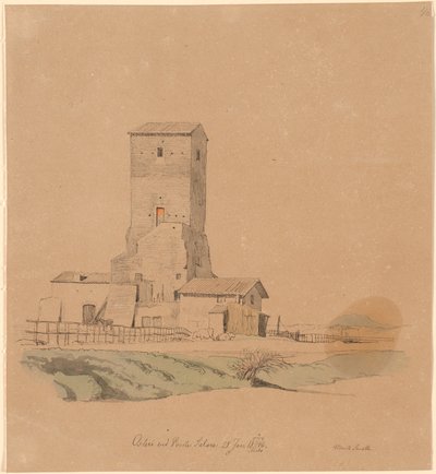 Caseificio presso Ponte Salare da Johan Thomas Lundbye